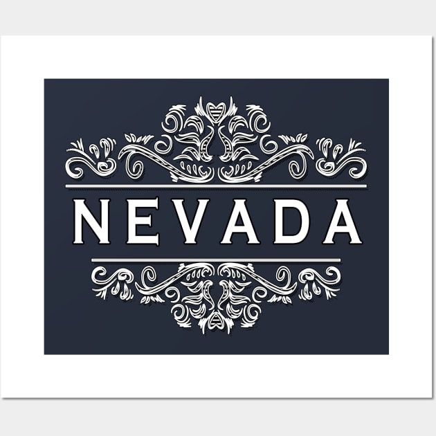 Nevada State Wall Art by Usea Studio